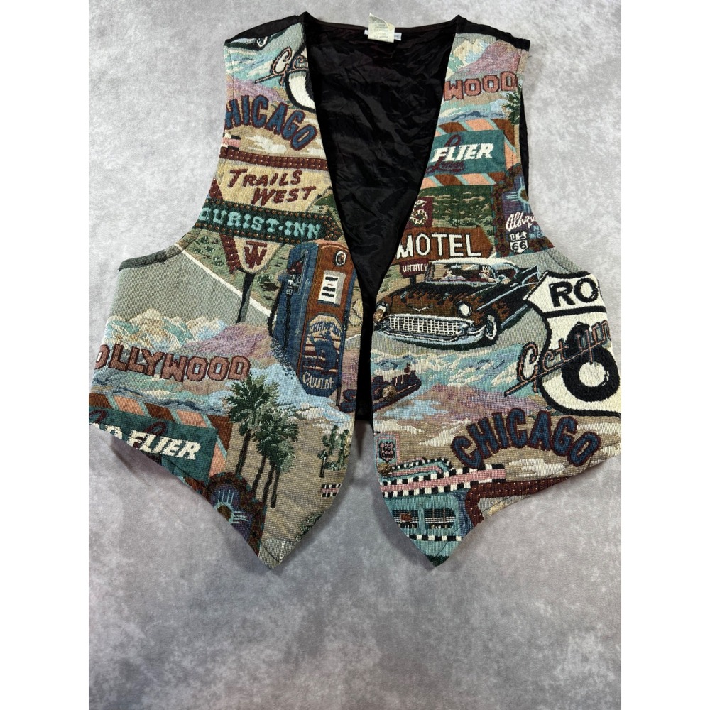90s travel vintage vest